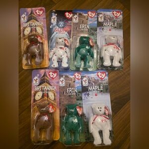 New in package 1999 McDonald’s TY Teenie Beanie Bundle